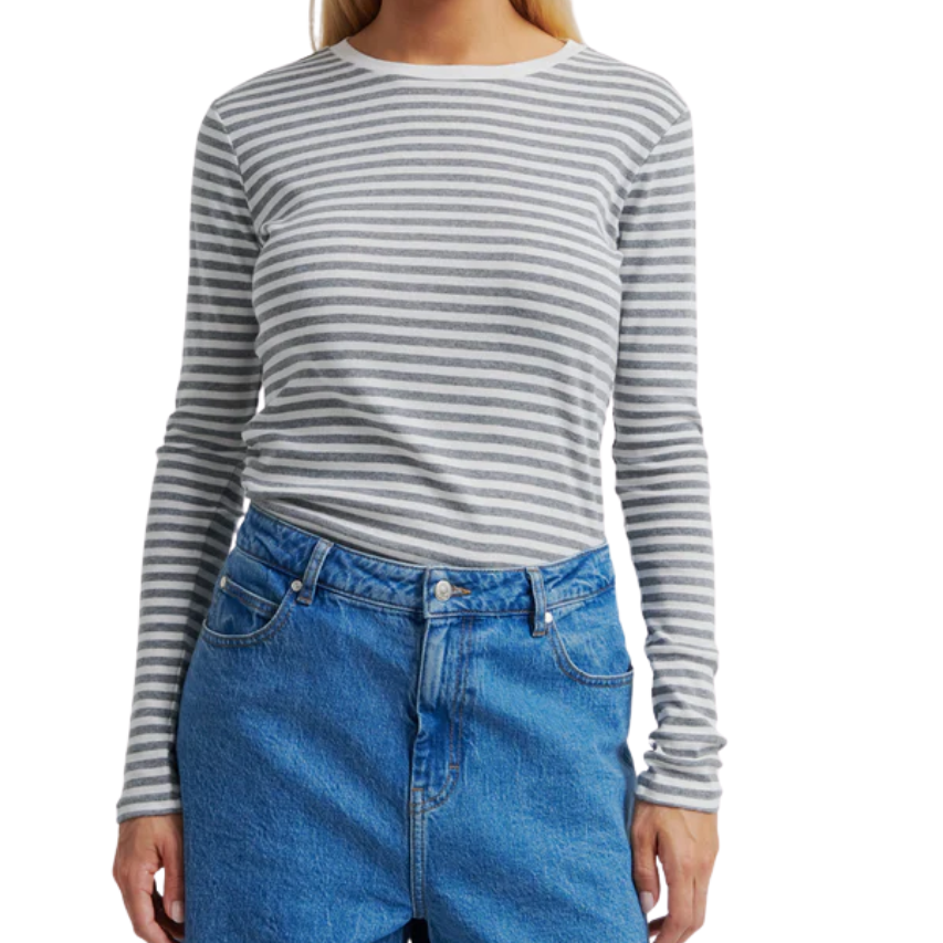 Alvilda O-Neck Tee Grey