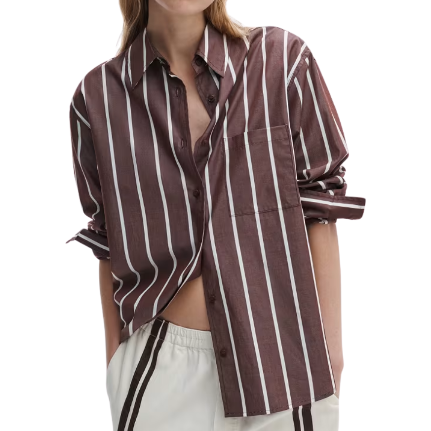 Connie Shirt Stripe Brown