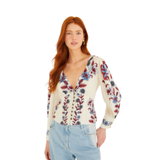 Malu Winter White SS Blouse