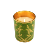 Decorated Candle Small Lime