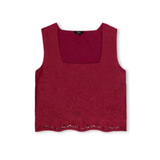 Akira Top Hibiscus Embroidery