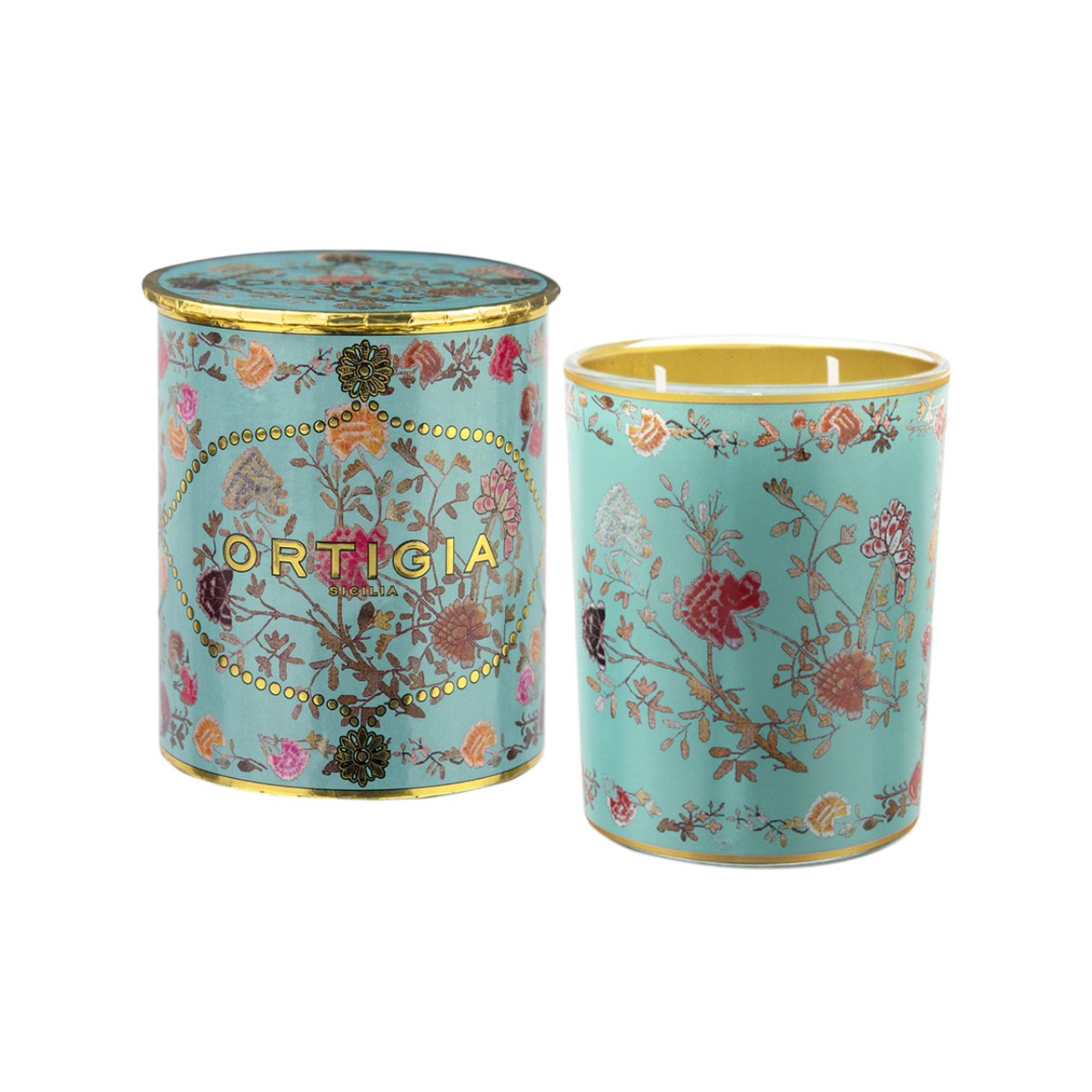 Decorated Candle Medium Florio