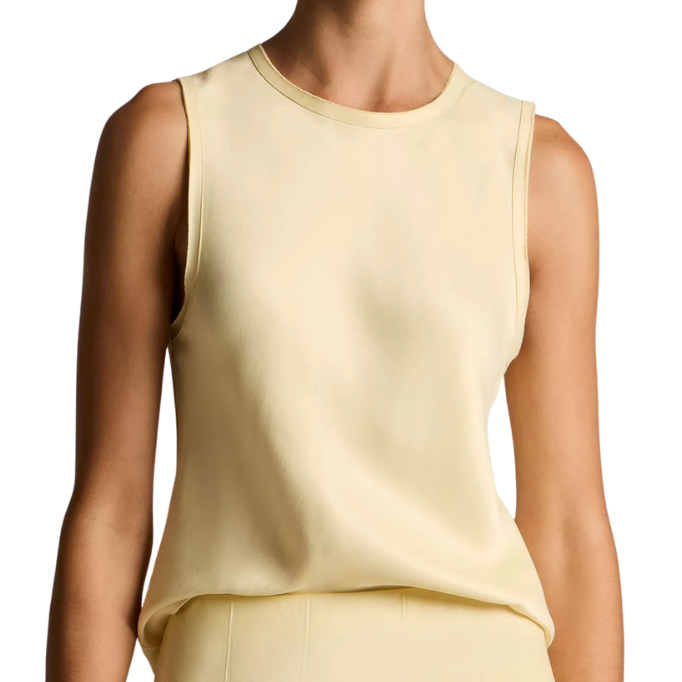Bias Crew Neck Tank Sun Petal