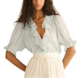 Hilda Top Alice Blue