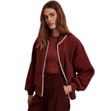 Hansley Fleece jacket Maroon