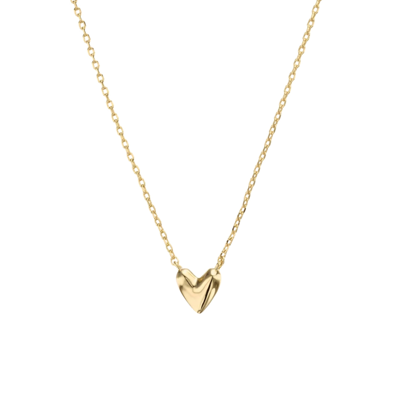 Petite Heart Necklace Gold
