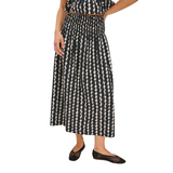 Alessia Skirt Painted noir