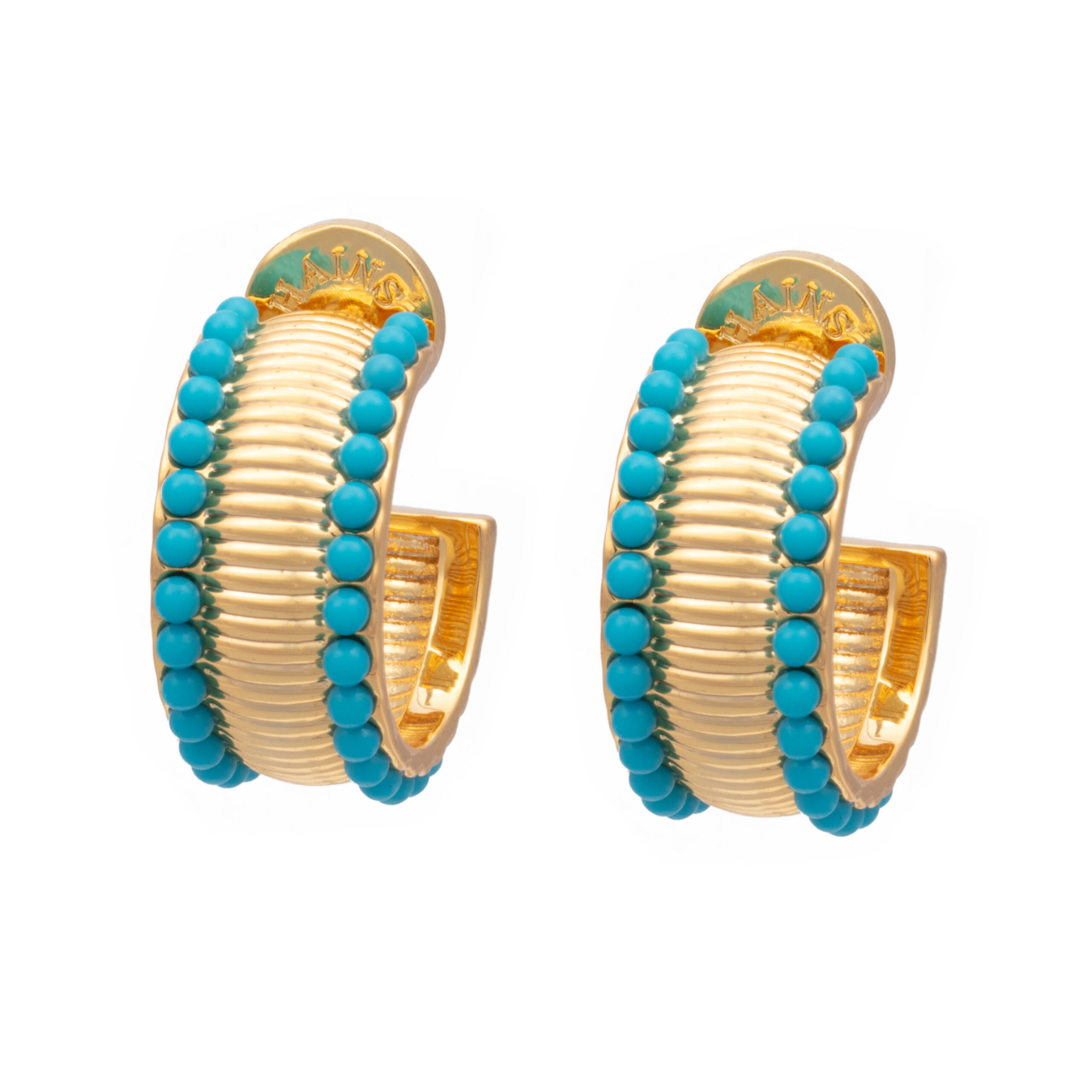 Manhattan Flat Hoops Turqoise