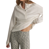 Karo Half Zip Midlayer White