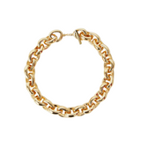 Bean Link Necklace Gilded Gold