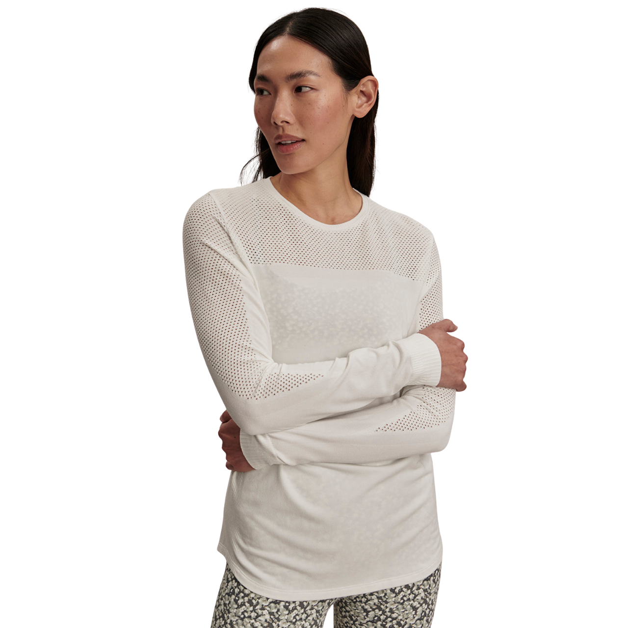 Samia Seamless LS Tee White