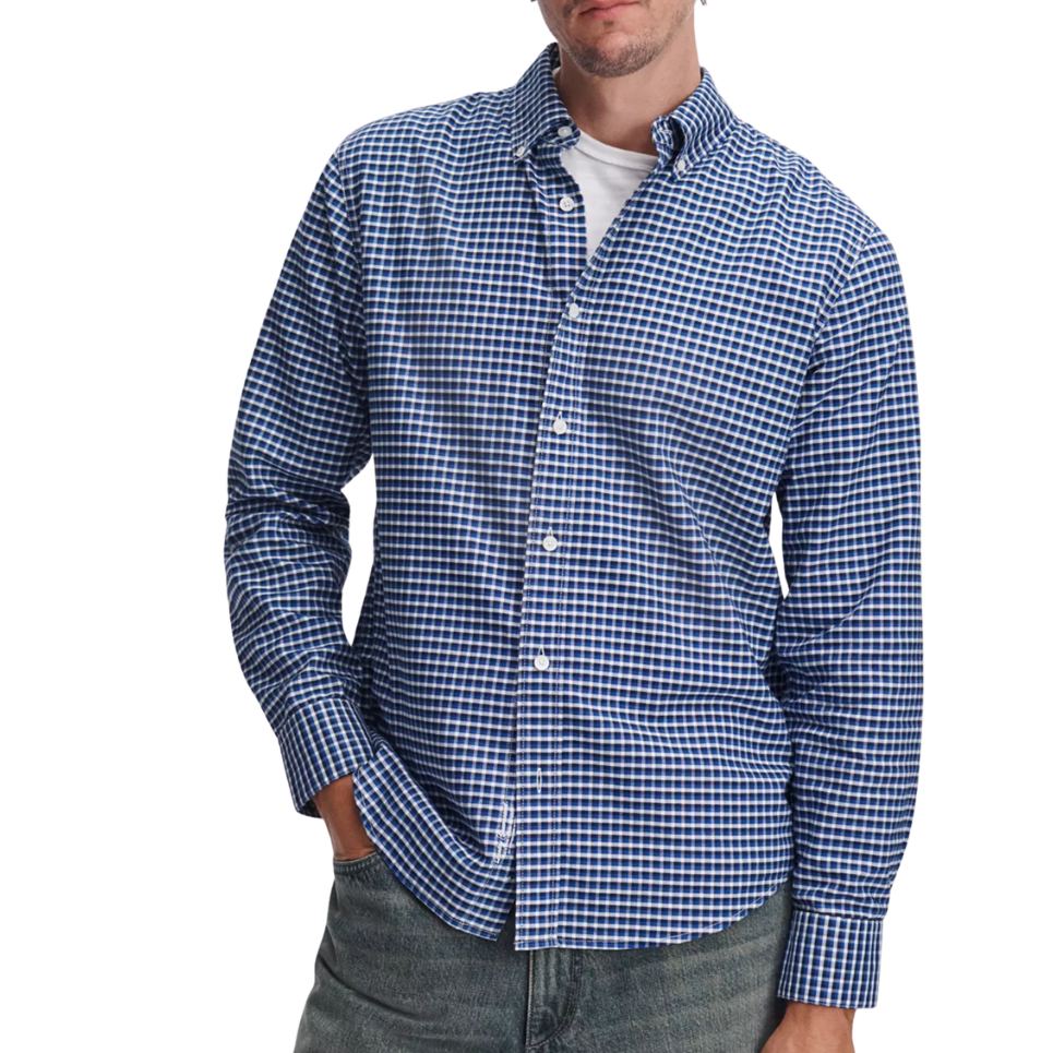 RB Classic Oxford Shirt Navy Plaid
