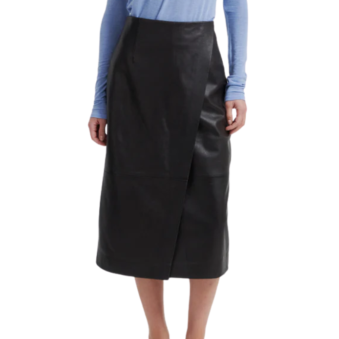 Novel Leather Skirt Chocolate Tort