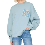 Miles Sweatshirt Letterman Pastel Blue