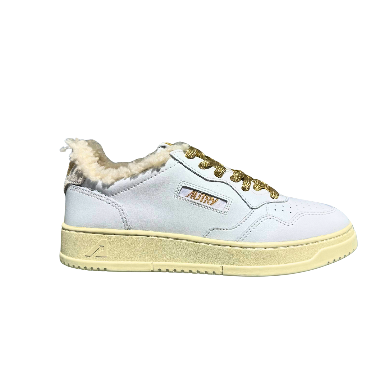 Medalist Low Shearling White