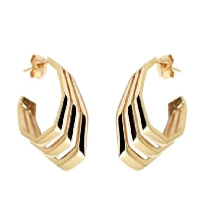 Spanish Steps Earrings Gold