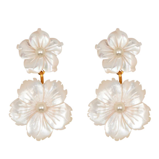 Tibby Earrings Mother-Of-Pearl