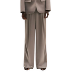 Sarah Satin Pants Graphite