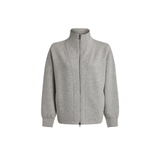 Arlene Zip Through Sweat Light Grey Marl