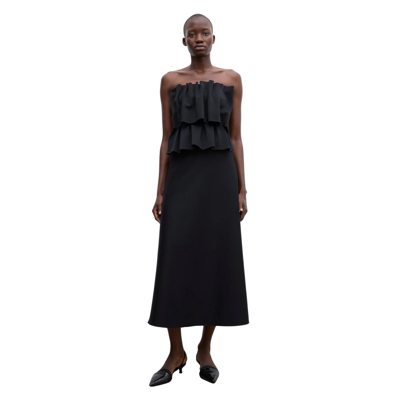 Sculpted Tube Dress Black