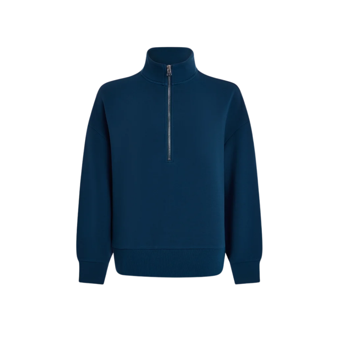 Mavis Mock Neck Sweat Sea Blue