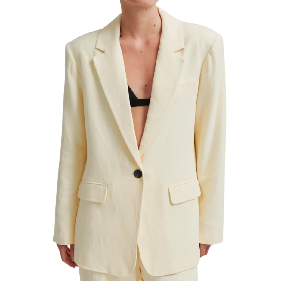 Lino Blazer Alabaster