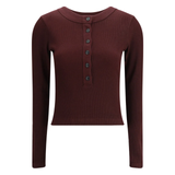 Varra Henley Top Brown