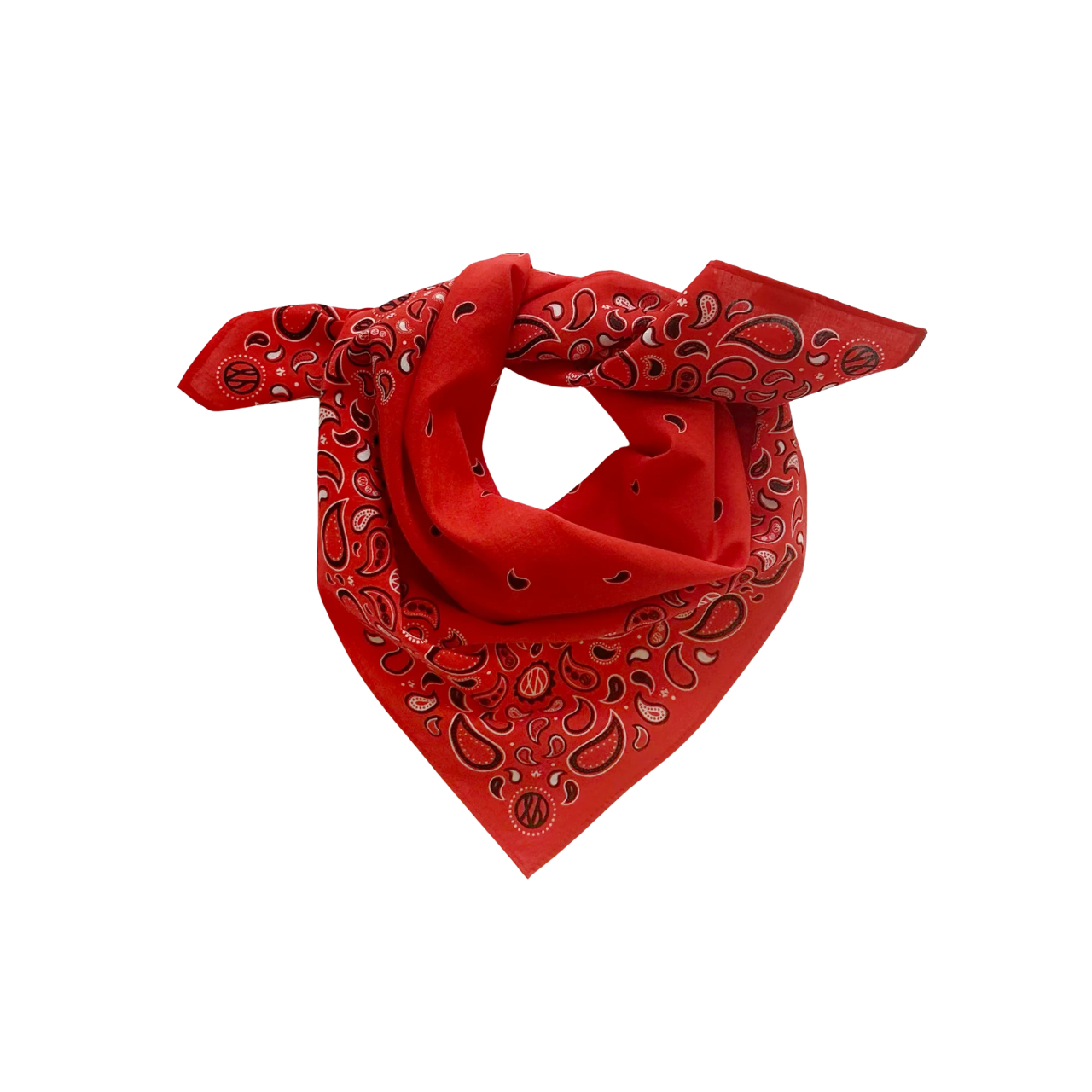 Cotton Paisley Red Scarf