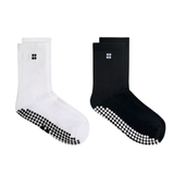 Pilates Crew Gripper Socks Blk/Wht
