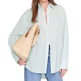 Plaza Shirt Green White Stripe