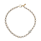 Contrast Pearl Necklace