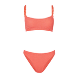 Phoebe Bikini Metallic Coral
