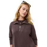 Sand Wash Half Zip Sweat Espresso