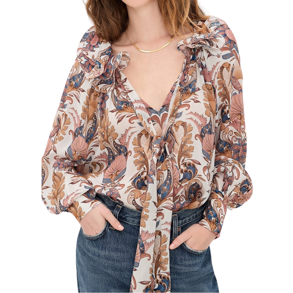 Sea Garden Off White Blouse