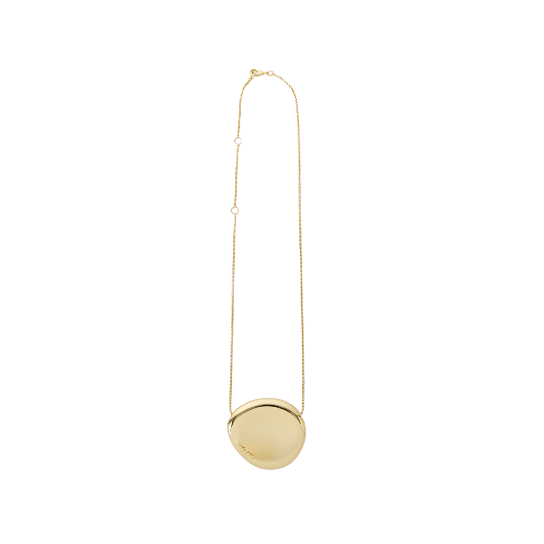 Bean Pendant Necklace Gilded Gold