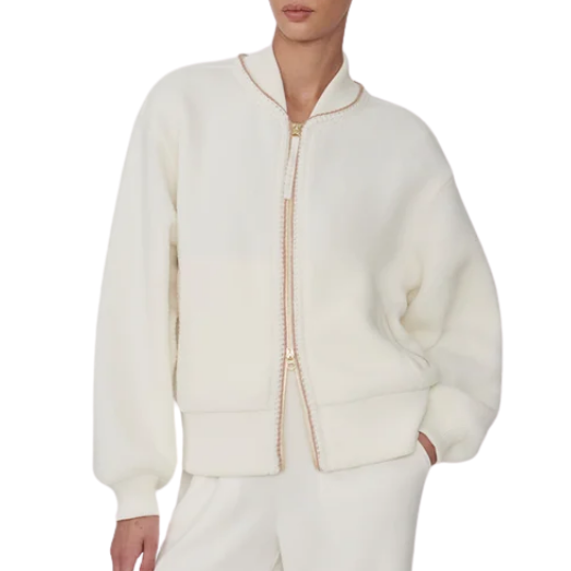 Klaudia Fleece Jacket Egret