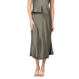 Creased Pleated Skirt Pine