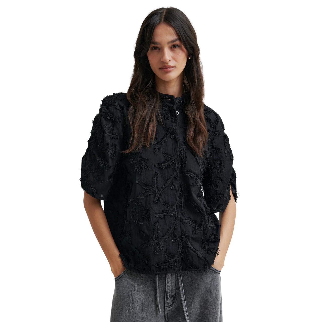 Seena SS Shirt Black