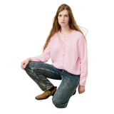 Vitow Knit Cardigan Dragee Chine