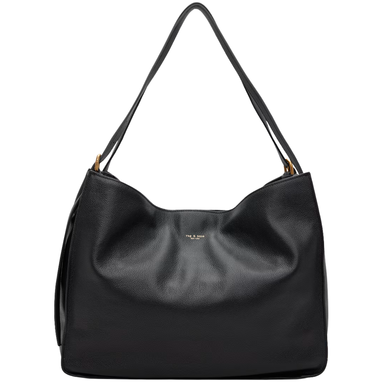 River Tote Black Leather