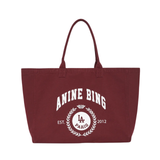 Leo Canvas Tote Collegiate Fig