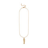 Something Fishy Necklace Gold