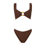 Julia Bikini Metallic Choco