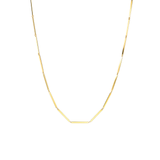 Gold Link Bar Necklace