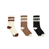 Spencer Socks 3Pack  Egret/Bl