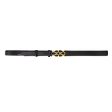 Monogram Leather Belt Black