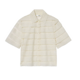 The Lattice Crochet Blouse Cream