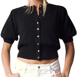 Baja Bliss Puff Slv Knit Top