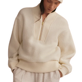 Mumford Half Zip Fleece Egret