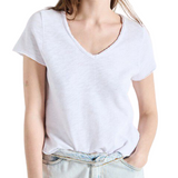 Sonoma Tee Raw Hem White